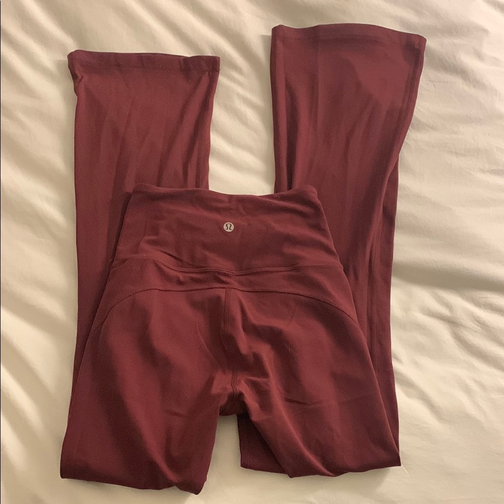 lululemon athletica Red Boot Cut Flare Pants
